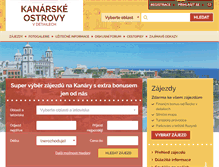 Tablet Screenshot of kanarske-ostrovy.vdetailech.cz